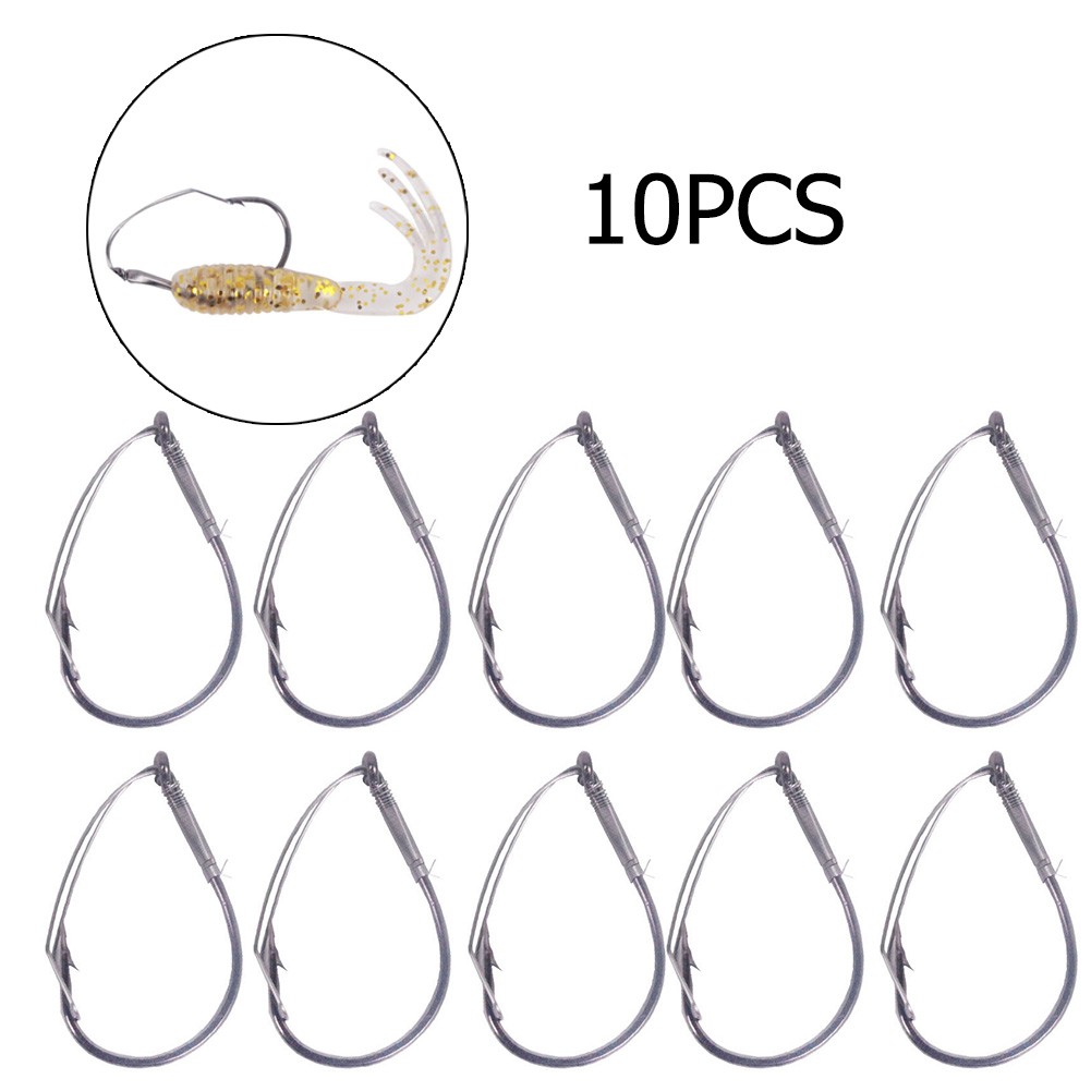 Fishing Hook Weedless - Hameçons farfelu en acier à haute