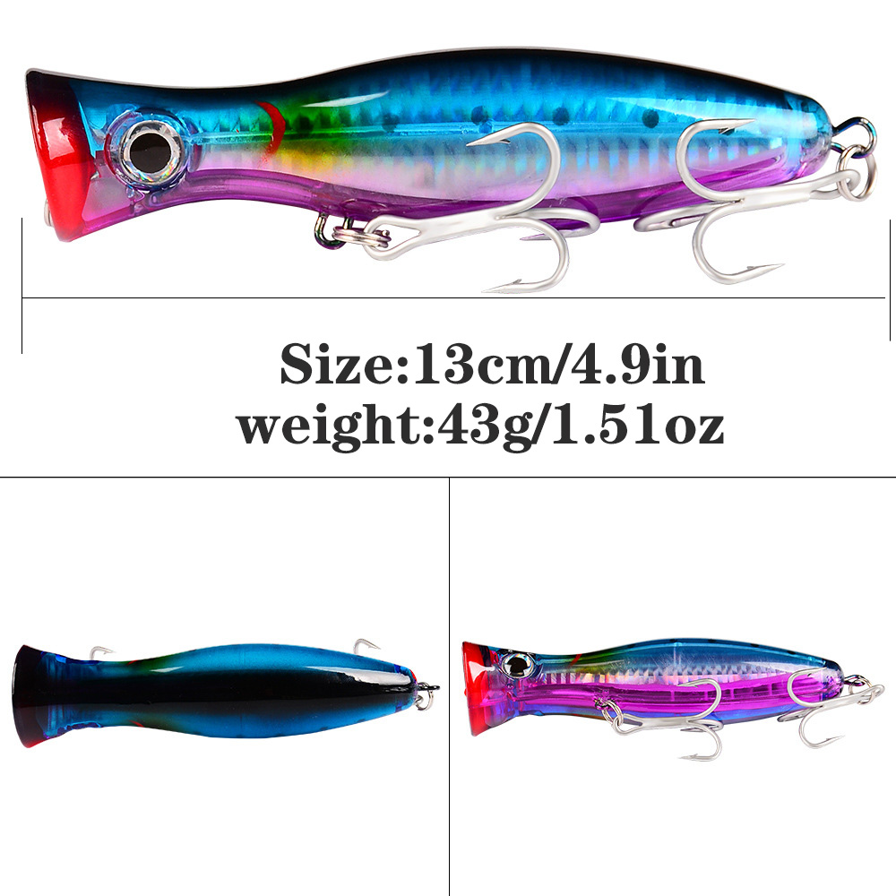 PROBEROS 1pc 13cm 43g Leurre d - Fishing Hook Treble avis et prix