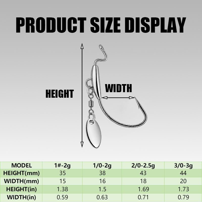 [TUODIAO] ensemble de têtes de - Fishing Hook Weedless avis et prix