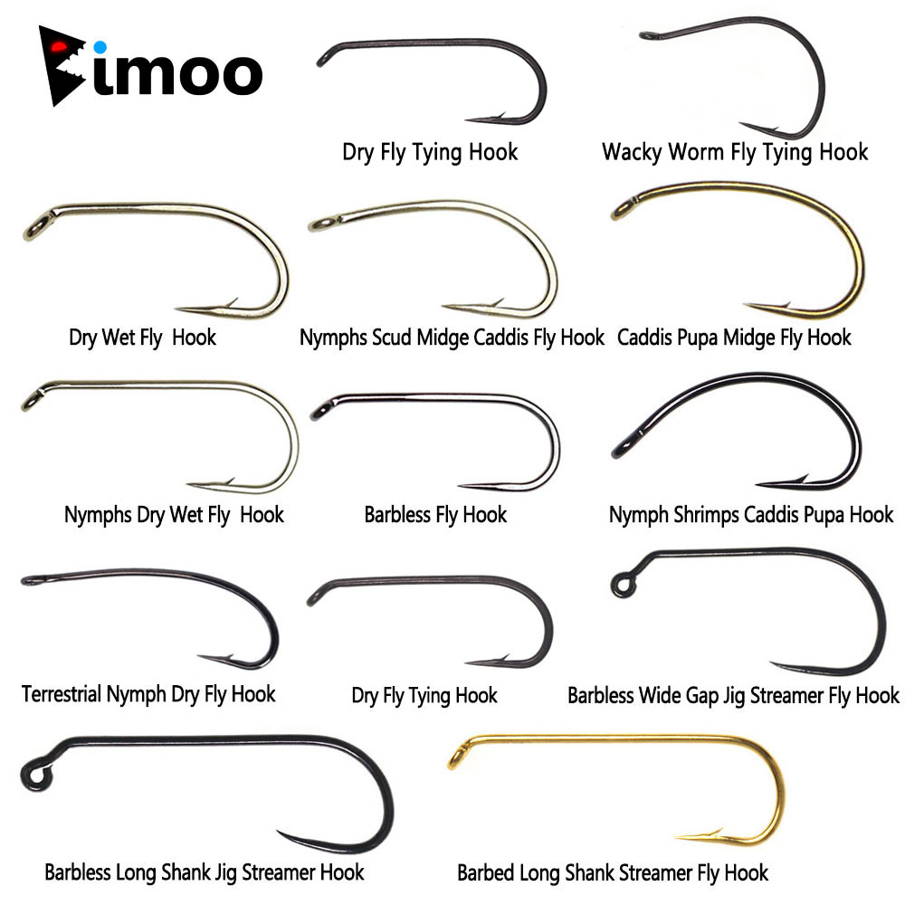 Bimoo 100 pièces 1 # ~22 #   H - Fishing Hook Barbless avis et prix